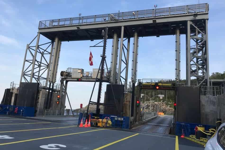 Highway 138 Tadoussac-Quebec Ferry entrance