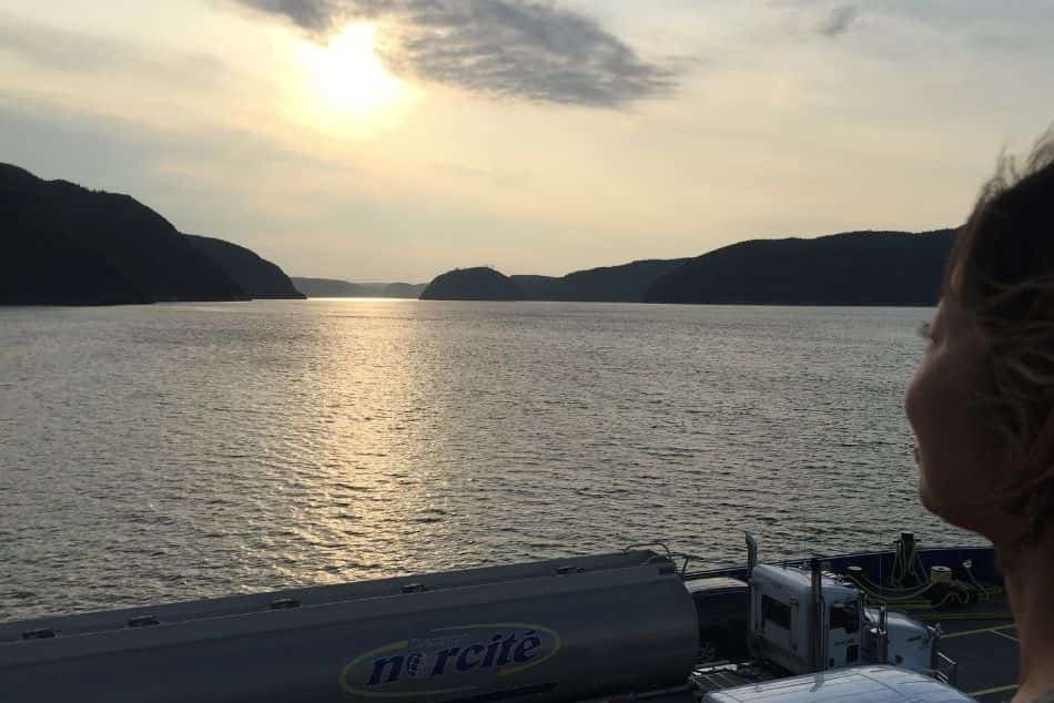 Highway 138 Tadoussac-Quebec Ferry upper deck view