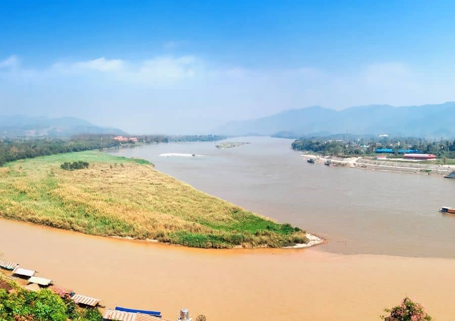 Mekong river, Golden Trianglei, Thailand, Laos, Myanmar