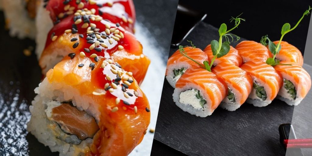 maki-sushi-rolls-with-tuna-on-top-sesame-seeds
